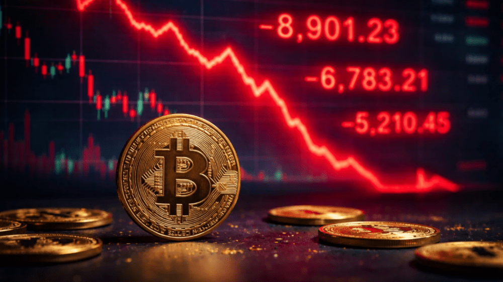 Bitcoin uzavrel negatívny rok 2025. Zdroj: sora.chatgpt.com Bitcoin uzavrel negatívny rok 2025